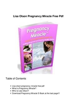 &quot;Pregnancy Miracle By Lisa Reviews